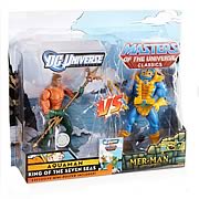 DCU vs. MOTU Aquaman Vs MerMan Figures 2-Pack, Not Mint